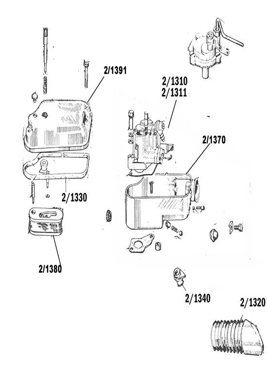 Planche de la catégorie Carburateur, filtre a air